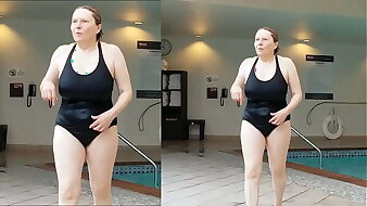 Sexy is Sexy at 66 in a sombre swimsuit